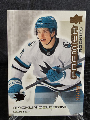 2024-25 UD Premier Macklin Celebrini  RC #101 /399 front