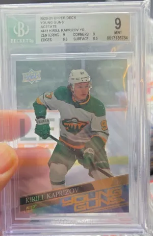 Kirill Kaprizov Young Guns Acetate back