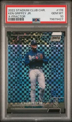 2022 Topps Stadium Club Chrome Ken Griffey Jr. X-Fractor front