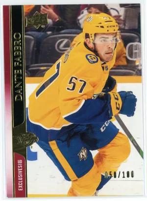 2020-21 Upper Deck #356 Dante Fabbro Exclusives 50/100
