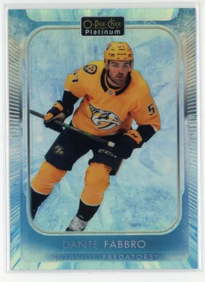 2021-22 O-Pee-Chee Platinum #104 Dante Fabbro Arctic Freeze 85/99