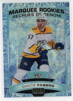 2019-20 O-Pee-Chee Platinum Dante Fabbro Rookie Arctic Freeze 91/99