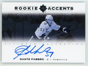 2019-20 Ultimate Dante Fabbro Rookie Accents Autograph /99