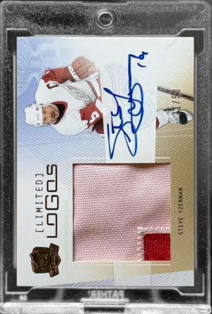 2009 The Cup Limited Logos Auto Patch Steve Yzerman #LL-SY front