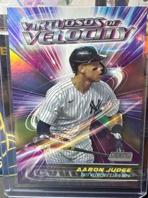 2024 Topps Stadium Club Aaron Judge VV-4 Virtuosos Of Velocity New York Yankees front
