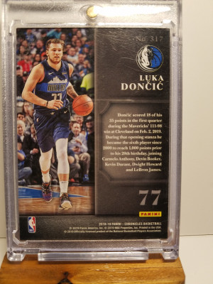 2018 Black Box Elite Series Luka Doncic rookie /249 back