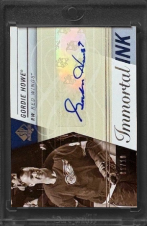 2019 SP Authentic Immortal Ink Gordie Howe #II-GH front