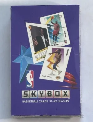 1991-92 Skybox Basketball Series 1 Wax Box Factory Sealed - 36 Packs front