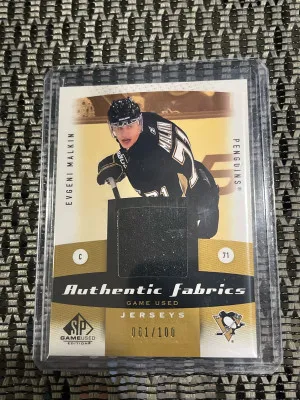 2010 Evgeni Malkin Patch /100 front