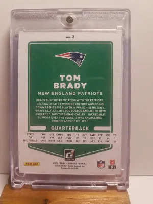 2021 Tom Brady Donruss Gold Press Proof back