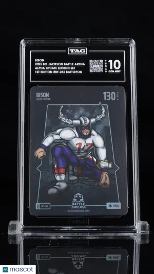 Bo Jackson Battle Arena Bison/Josh Allen 1st Edition #BF-245 Battlefoil TAG 10 front