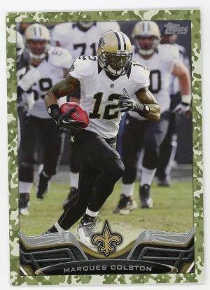 2013 Topps Camo #179 Marques Colston /399 front