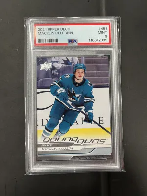 2024-25 Upper Deck Series 2 - Young Guns Macklin Celebrini #451 (RC) front