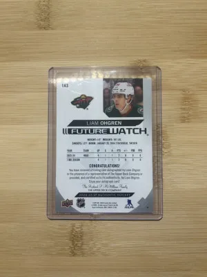Liam Ohgren Future Watch Auto /199 back