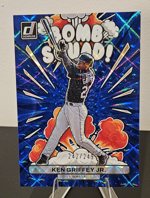Ken Griffey Jr. 2023 Panini Donruss Bomb Squad #BS2 Blue /249 Seattle Mariners front