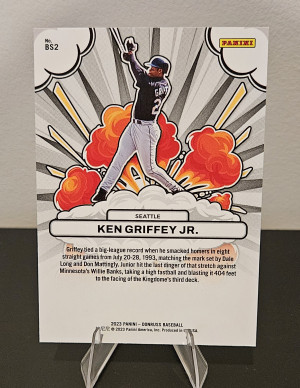Ken Griffey Jr. 2023 Panini Donruss Bomb Squad #BS2 Blue /249 Seattle Mariners back