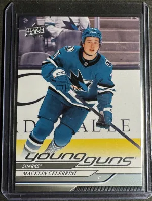 2024-25 Upper Deck 451 Macklin Celebrini Young Guns front