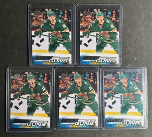 (5) 2022-23 Upper Deck 201 Matt Boldy Young Guns front