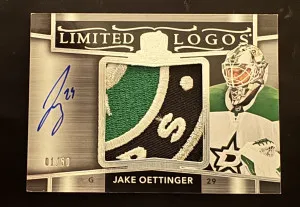 2024-25 The Cup Jake Oettinger Limited Logos Game-Used Patch Auto/Autograph #/50 front