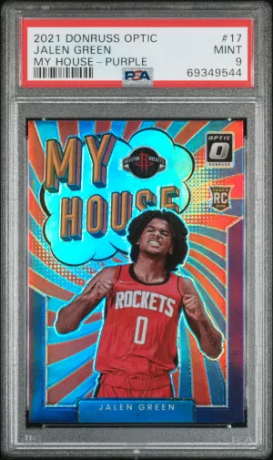 2021 Panini Donruss Optic My House Jalen Green My House-Purple front