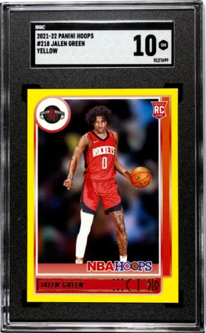 2021-22 Panini Hoops Jalen Green SGC 10 front
