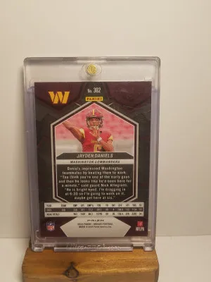 Jayden daniels blue refractive rookie back