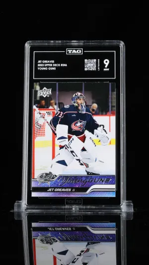 Jet Greaves 2023 Upper Deck Young Guns #246 TAG 9 front