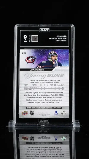 Jet Greaves 2023 Upper Deck Young Guns #246 TAG 9 back