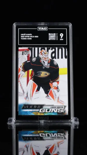 Lukáš Dostál 2022 Upper Deck Young TAG 9 Guns #203 front