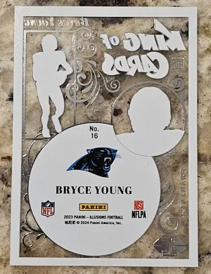 2023 Panini Illusions - King Of Cards Bryce Young #16 (RC) back