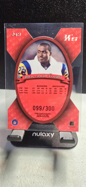 1999 Playoff X's Marshall Faulk /300 back