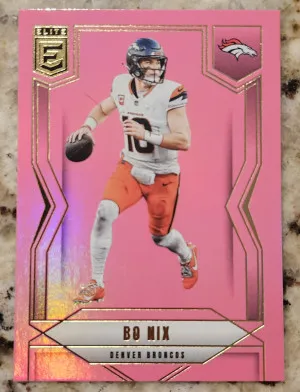 2025 Panini Donruss Elite - Bo Nix #43 Pink front