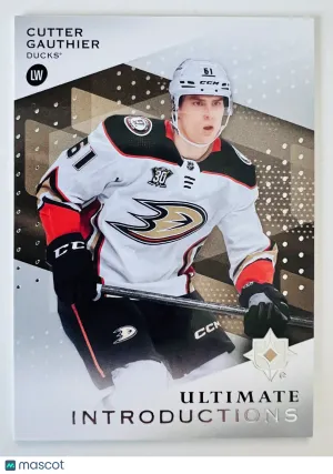 2025 Upper Deck Ultimate Collection Introductions Cutter Gauthier Rookie front