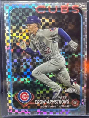 2024 Chrome Update Series - Rookie Debut Pete Crow-Armstrong #USC158 X-Fractor front