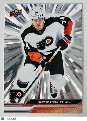 2022 Upper Deck Series 2 Owen Tippett Silver Outburst front