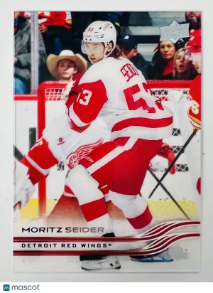 2025 Upper Deck Series 1 Moritz Seider Clear Cut front