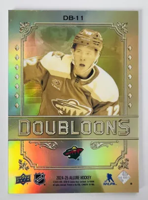 2024 Upper Deck Allure Gold Doubloons Matt Boldy back