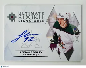 2024 Upper Deck Ultimate Collection Ultimate Rookie Signatures Logan Cooley front