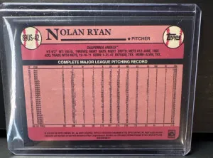 2024 Topps Update Series - 1989 Topps Baseball Nolan Ryan #89US-42 back