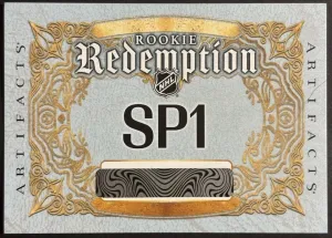 2025-26 Upper Deck Artifacts Hockey Rookie Redemption SP1 front