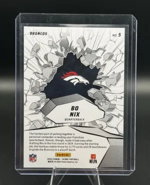 2025 Score Football  EMERGED BLUE ARTIST PROOF 17/35 BO NIX 🔥 back