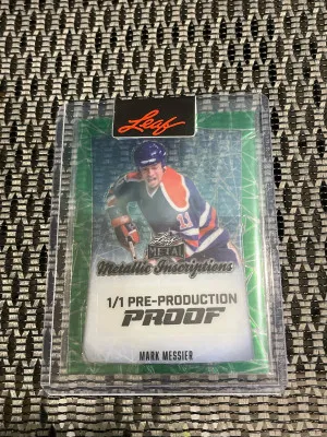 Mark Messier Leaf Metal 1/1 Pre-Production Proof front