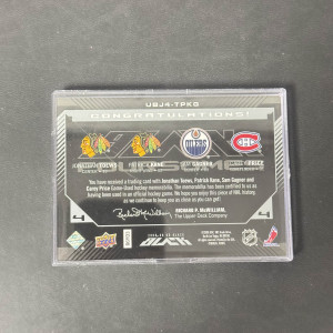 2008 UD Black - Foursomes - Toews, Kane, Gagner Price /25 back