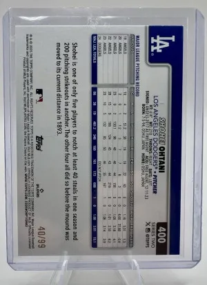 2025 Topps Series 2 - Shohei Ohtani #400 Holiday Hot Dogs #/99 LA Dodgers back