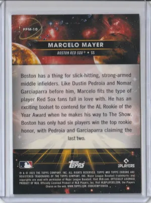 2025 Topps Chrome Cosmic Planetary Pursuit Mercury SSP Marcelo Mayer back