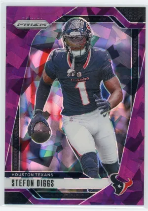 2024 Panini Prizm #114 Stefon Diggs Purple Ice /225 front