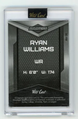 2024 Wild Card Ryan Williams Alumination 11/40 back