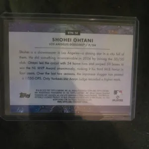 2025 Topps Chrome Cosmic Shohei Ohtani Stars In The Night Refractor #STN-14 back