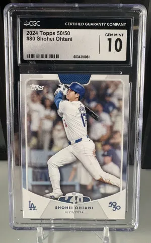 2024 ToPPS Shohei Ohtani 50/50 Card #80, #HR40 front
