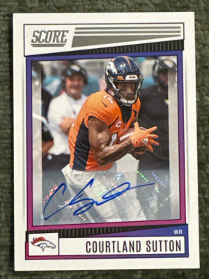 2022 Score Courtland Sutton Signatures front